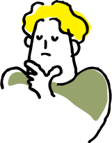 考える男性イラスト